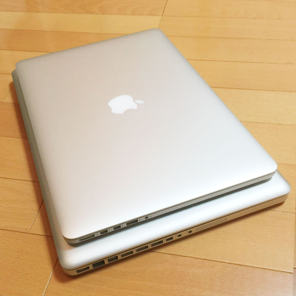 MacBook Pro Retinaディスプレイモデル15インチとMacBook Pro 17インチの比較