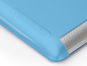 本物のeggshell for iPad 2 + Smart Coverのロゴ部分