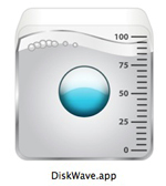 ディスク内の容量を表示してくれるアプリ、DiskWaveアイコン